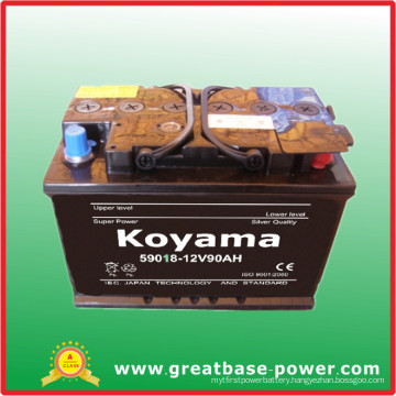 59018-12V 90ah European Car Battery DIN90 Batterie